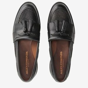 EUC Allen Edmonds Cody Black Weave Tassel Loafers